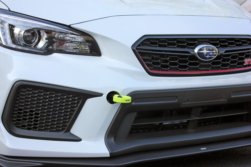 Perrin Front Tow Hook Neon Yellow (PSP-BDY-235NY) | Subaru WRX 2018-2021 / STI 2018-2021 / BRZ 2013-2025 / Scion FR-S 2013-2016 / Toyota GT86 2017-2021