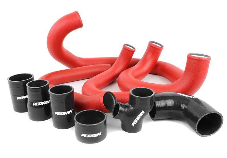 Perrin FMIC Piping Kit Red With Black Couplers (PSP-ITR-437-2RD/BK) | Subaru WRX 2015-2021
