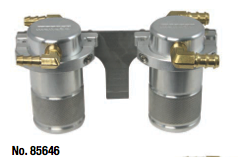 Moroso Air Oil Seperator For FMIC ONLY Silver Subaru 2008-2014 STI