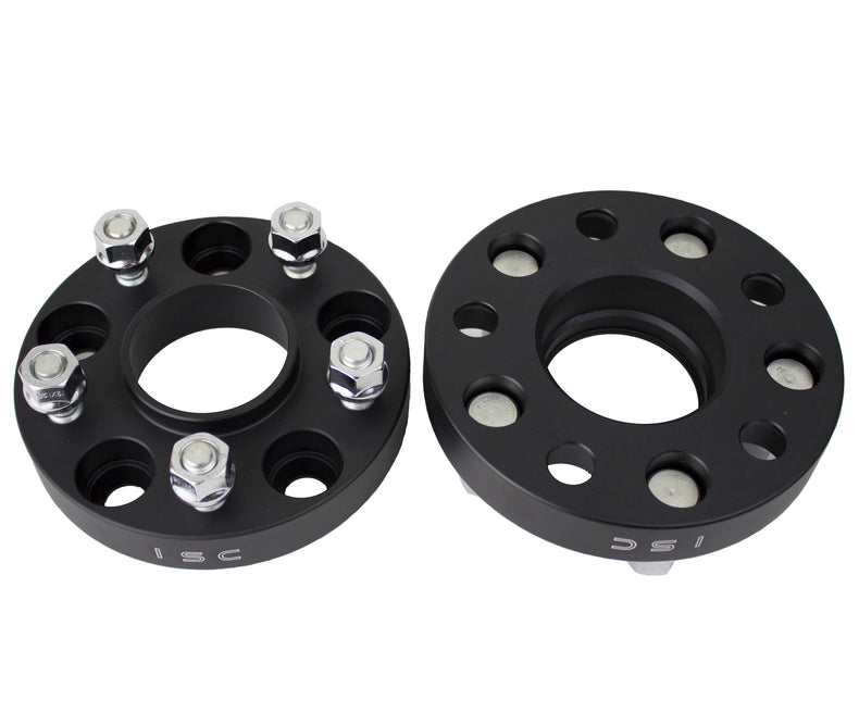 ISC Suspension Wheel Spacers 25mm 5x100 Hub Centric Black (Pair) Subaru 2002-2014 WRX / 2004 STI / 2013-2019 BRZ