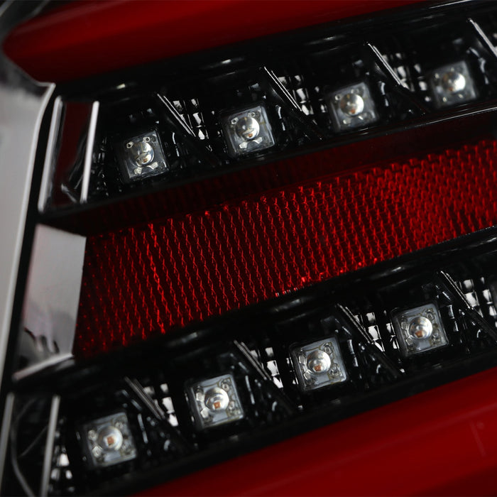 SPEC-D Sequential LED Tail Lights Jet Black Housing/Clear Lens Subaru 2015-2021 WRX / 2015-2021 STI