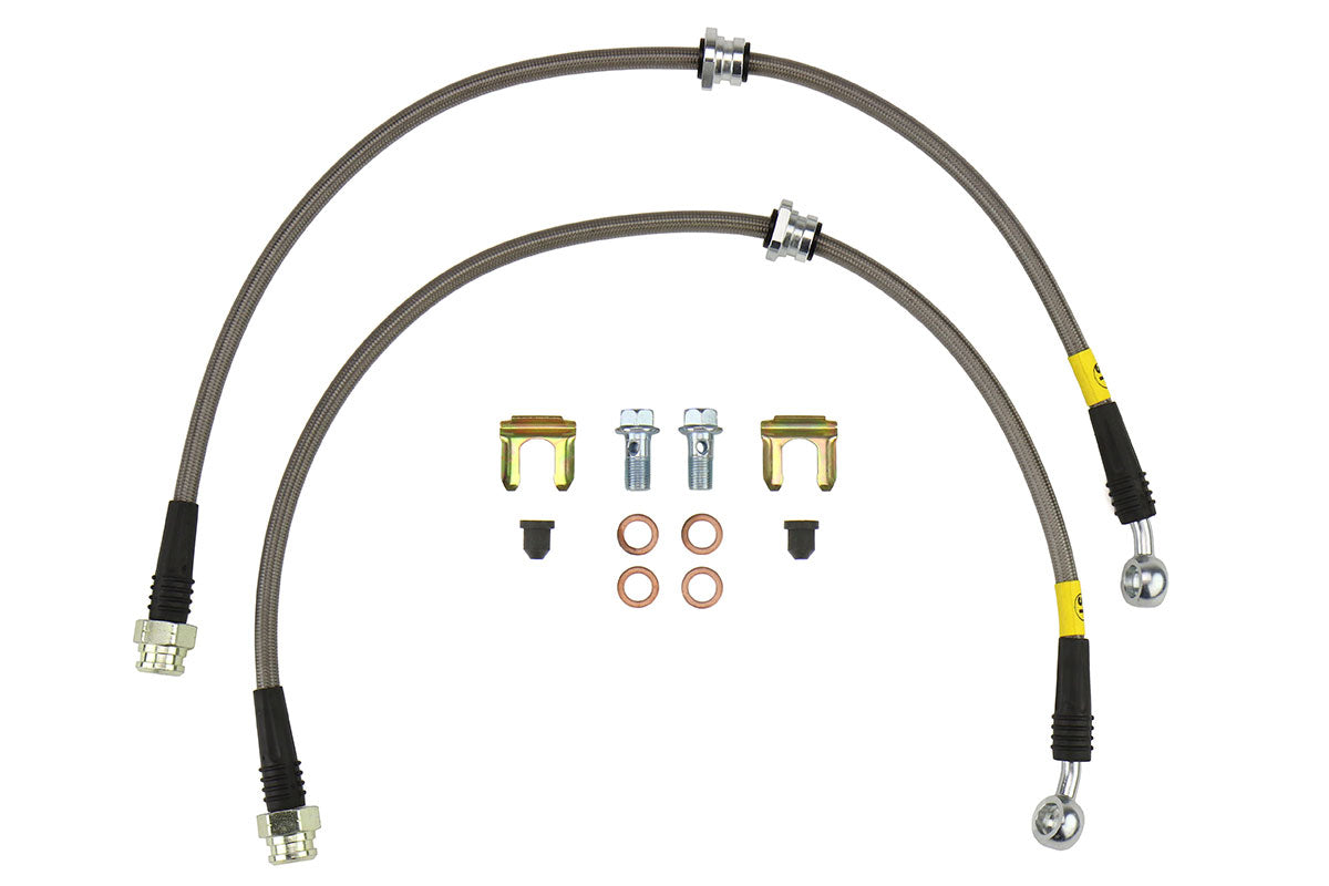FactionFab Stainless Steel Rear Brake Lines Subaru 2004-2007 STI