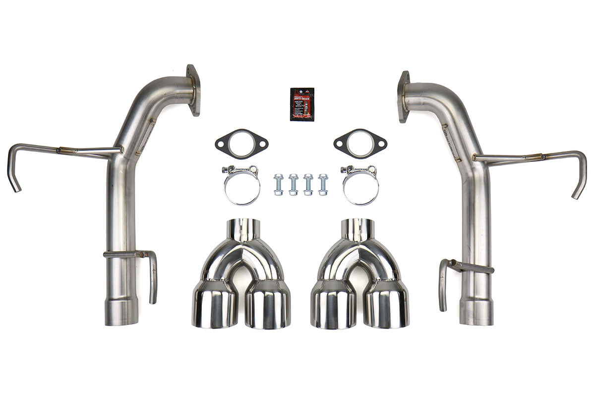 FactionFab Axle Back Exhaust w/ Polished Tips (SEDAN) Subaru 2011-2014 WRX / 2011-2014 STI