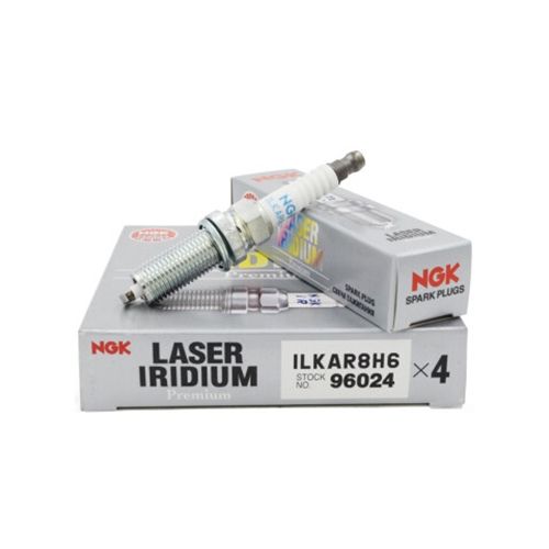NGK Laser Iridium Stock Heat Range Spark Plugs ILKAR8H6 (Set of 4) Subaru 2015-2021 WRX