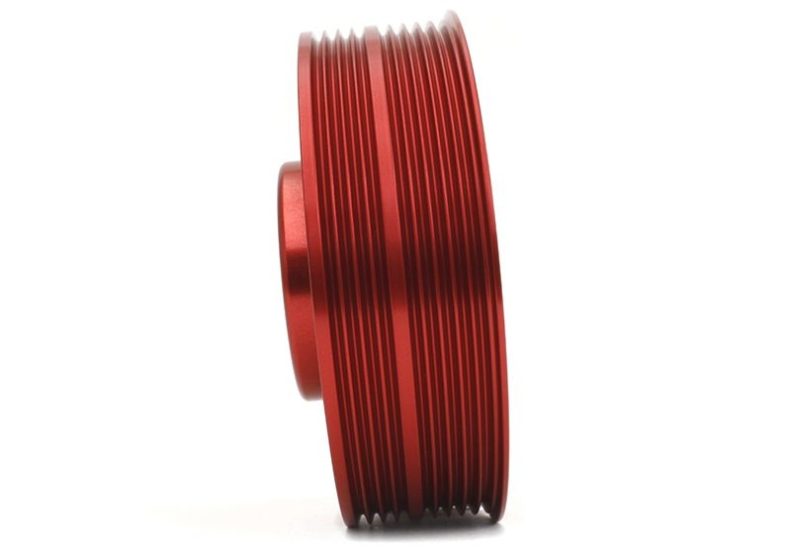 Perrin Lightweight Crank Pulley Red (PSP-ENG-100RD) | Subaru WRX 2002-2014 / STI 2004-2021 / Legacy GT 2005-2009 / Forester XT 2004-2013 / Outback XT 2005-2009