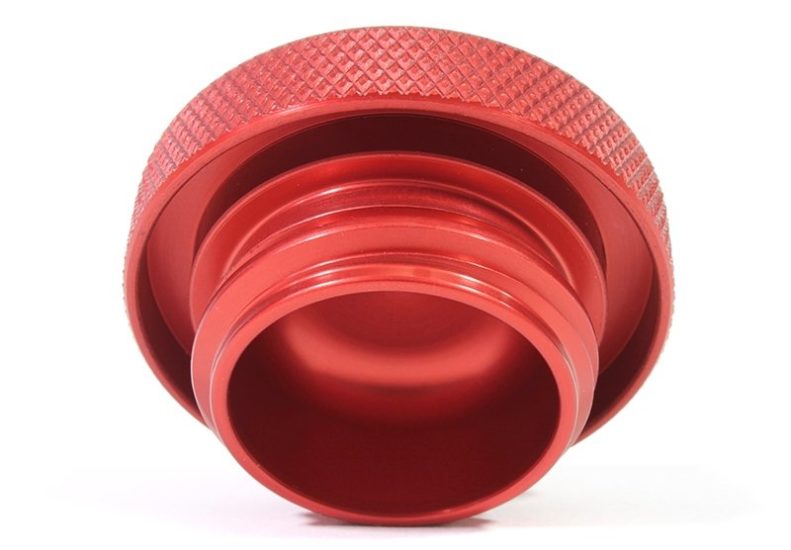 Perrin Oil Cap Billet Red (PSP-ENG-711RD) | Subaru WRX / STI / BRZ / Forester XT / Legacy GT / Legacy XT / Outback XT / Crosstrek / Ascent / Scion FR-S / Toyota GT86 / GR86