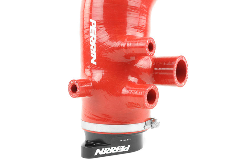 Perrin 3in Turbo Inlet Hose With Nozzle Red (PSP-INT-424RD) | Subaru WRX 2015-2021 / Forester XT 2014-2018