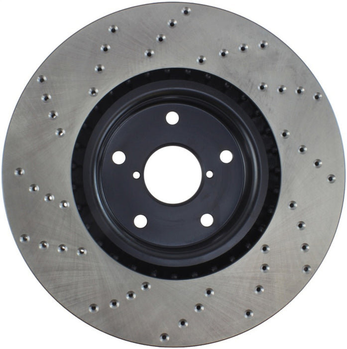 StopTech Sport Drilled Rear Left Brake Rotor Subaru 2002-2005 WRX | 128.47011L