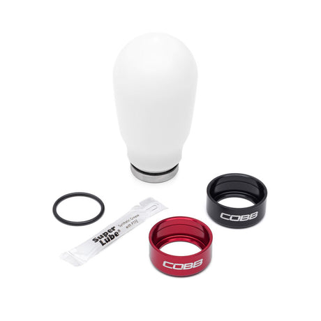 COBB Tall Weighted Shift Knob 6-Speed White (213370-W) | Subaru WRX 2015-2025 / STI 2004-2021