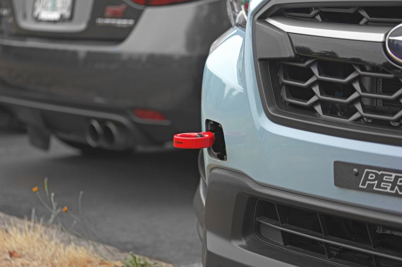 Perrin Front Tow Hook Red (PSP-BDY-237RD) | Subaru WRX 2022-2025 / Crosstrek 2018-2023 / Forester XT 2014-2018 / Forester 2014-2025