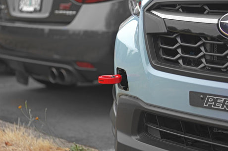 Perrin Front Tow Hook Red (PSP-BDY-237RD) | Subaru WRX 2022-2025 / Crosstrek 2018-2023 / Forester XT 2014-2018 / Forester 2014-2025