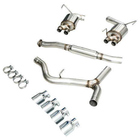 AWE Touring Edition Cat Back Exhaust Chrome Silver Tips (3015-42098) | Subaru WRX 2015-2021