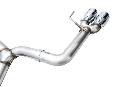 AWE Track Edition Cat Back Exhaust Chrome Silver Tips (3020-42979) | Subaru WRX 2022-2025