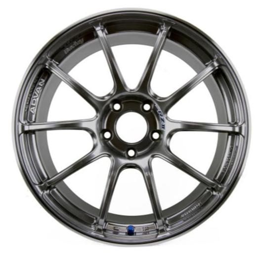 Advan RZII 18x9.5 5x114.3 45mm Offset 73mm Bore Racing Hyper Black Wheel | YAZ8J45EHB