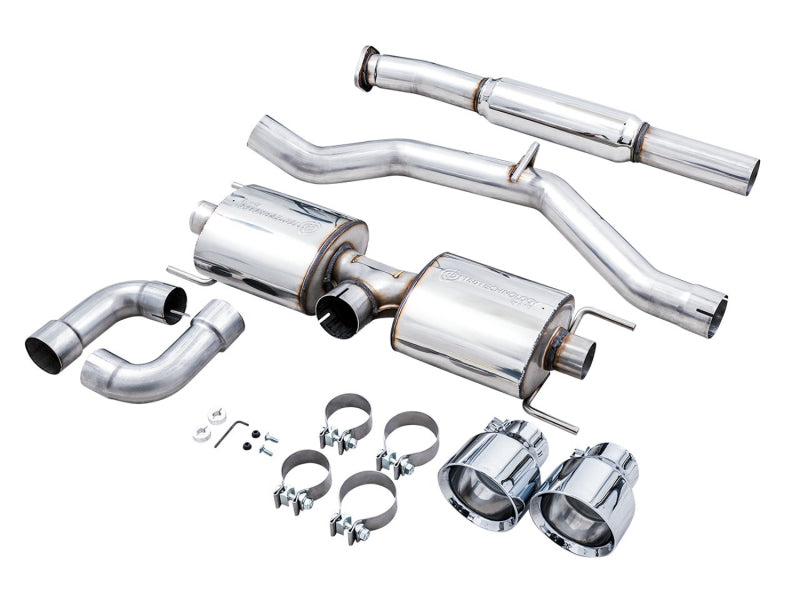 AWE Touring Edition Cat Back Exhaust Chrome Silver Tips Subaru 2013-2024 BRZ / 2013-2016 FRS / 2017-2021 Toyota 86 / 2022-2024 GR86 | 3015-32486