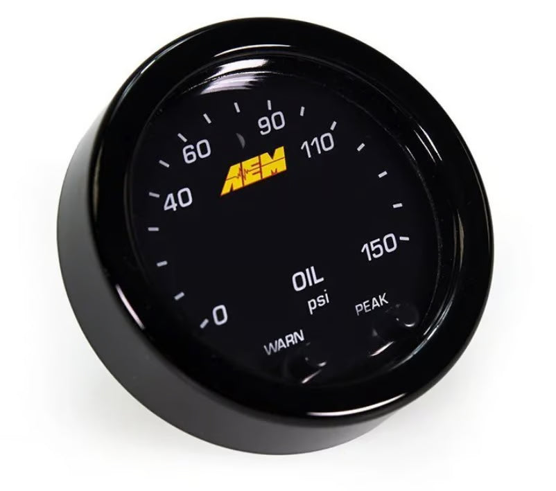 AEM X-Series Oil Pressure Gauge Kit 0-150 (30-0307)