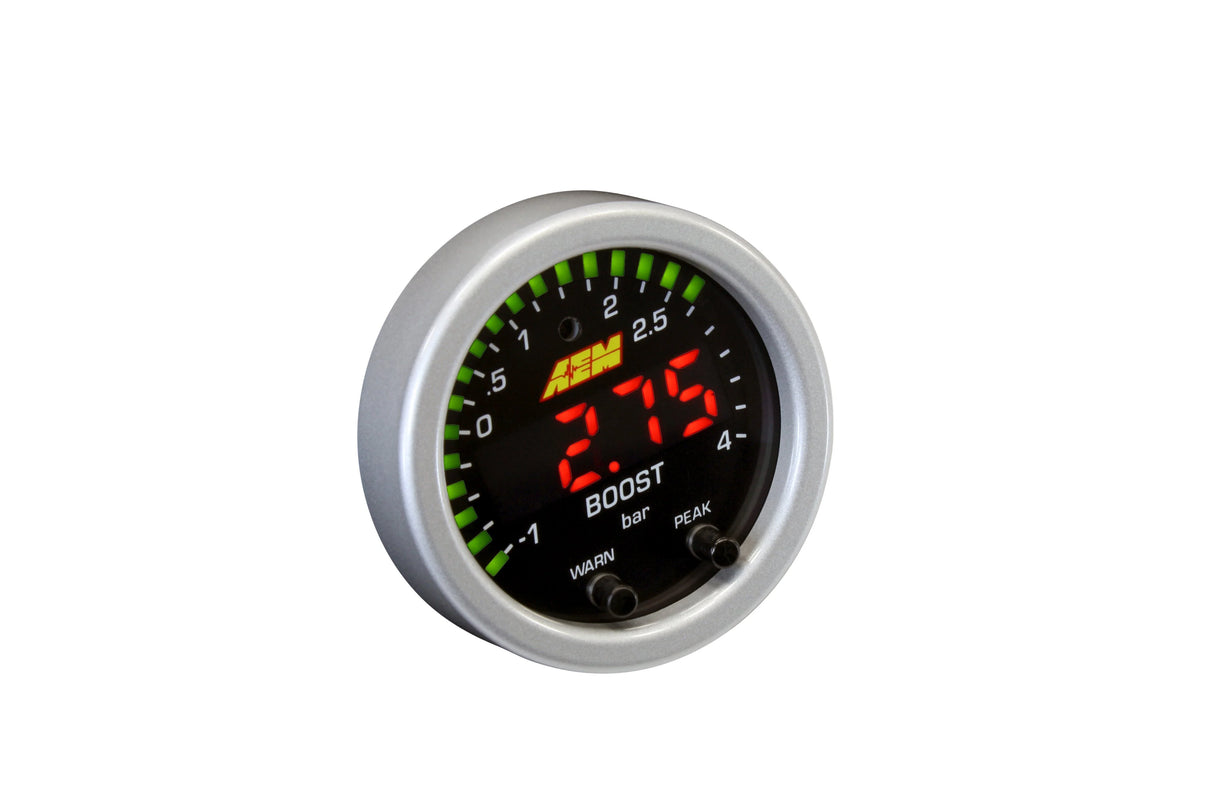 AEM X-Series Boost Pressure Gauge Kit -30inHg 60psi (30-0308)