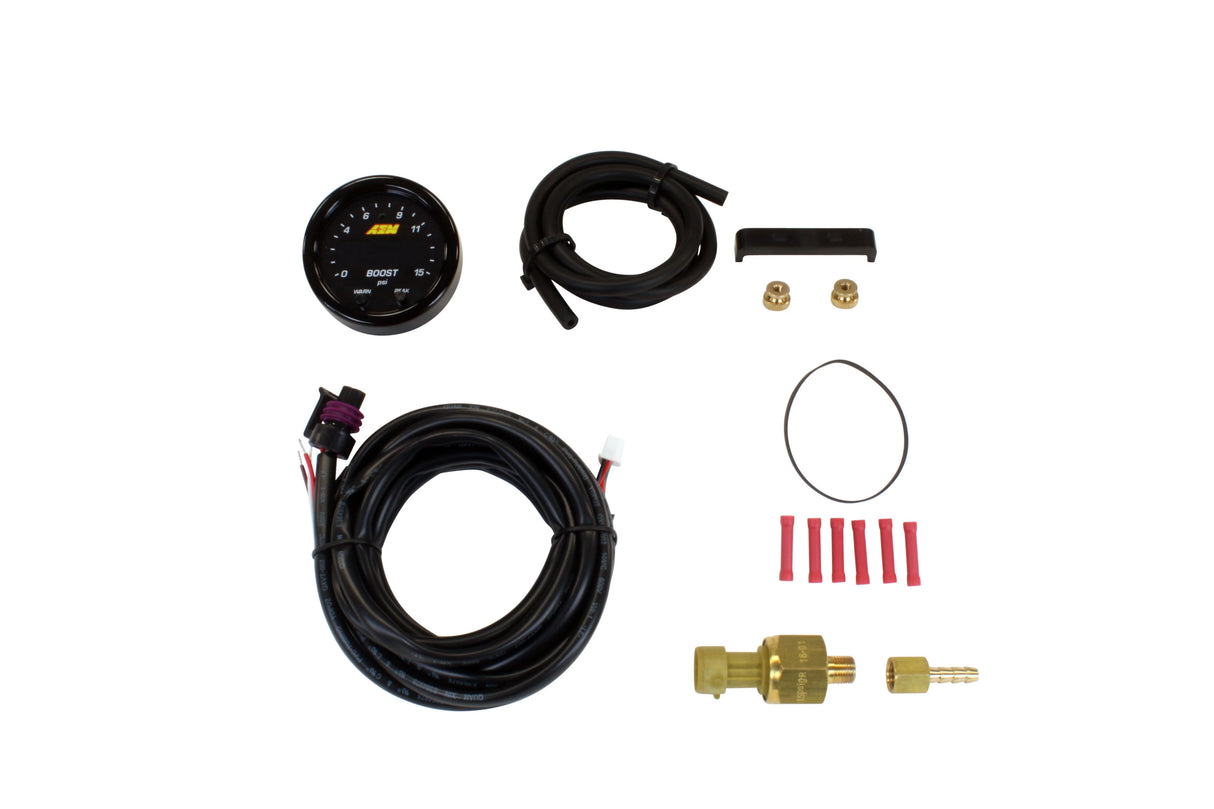 AEM X-Series Pressure Gauge Kit 0-15psi (30-0309)