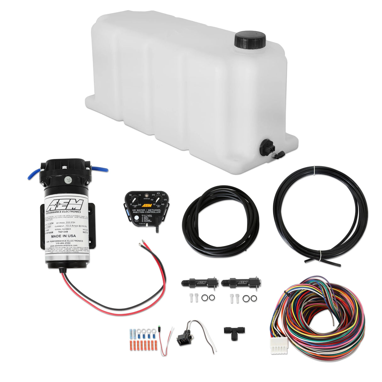 AEM Diesel Water Methanol Injection Kit V2 up to 40psi With 5 Gallon Tank (30-3301)