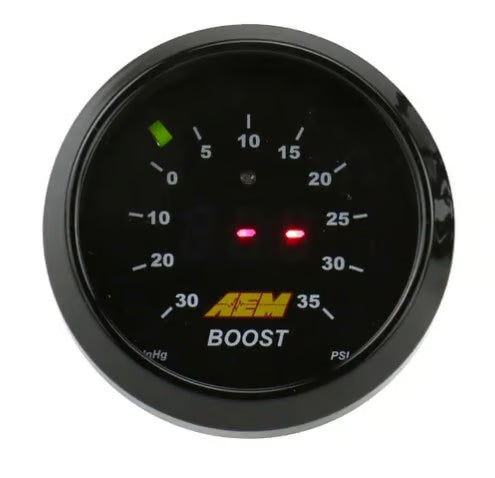 AEM 52mm Digital Boost Gauge -30in Hg - 35 PSI (30-4406)