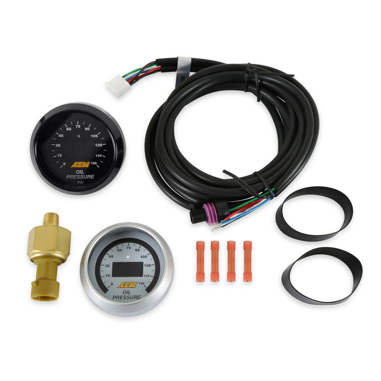 AEM 52mm Digital Oil Pressure Gauge 0-150 PSI (30-4407)