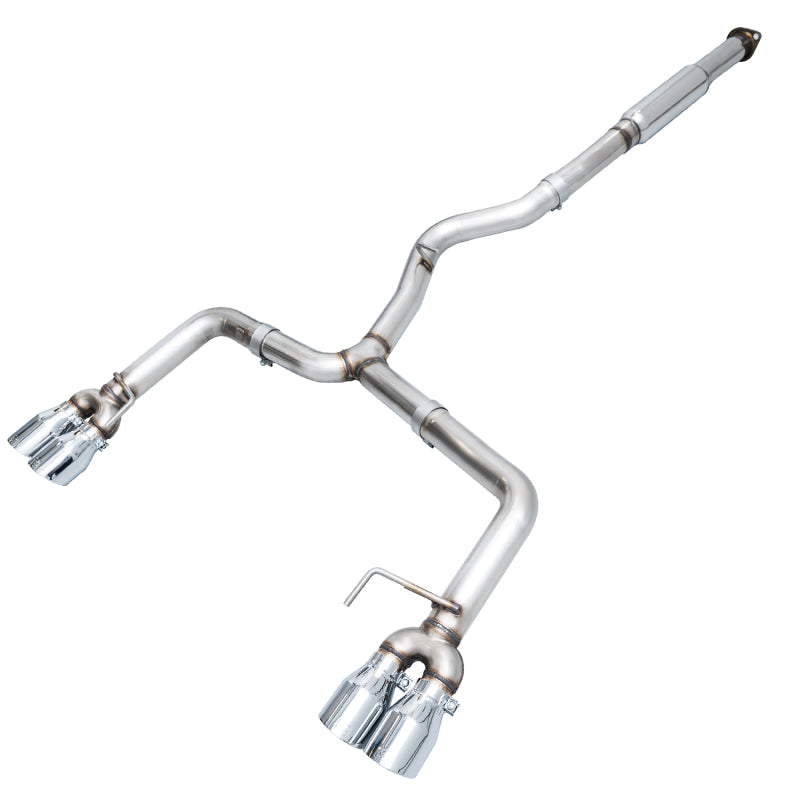 AWE Track Edition Cat Back Exhaust Chrome Silver Tips (SEDAN) Subaru 2011-2021 WRX / 2011-2021 STI | 3020-42058