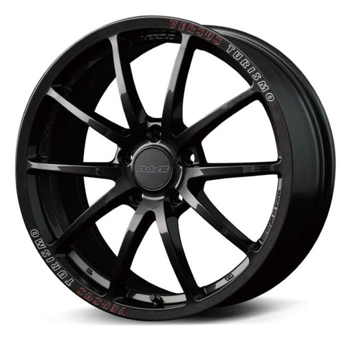 Versus VT125S 18X9.5 5x114.3 38mm Offset Super Dark Gunmetal/MC/RAP (Red Clear) | WT1X38EA8J