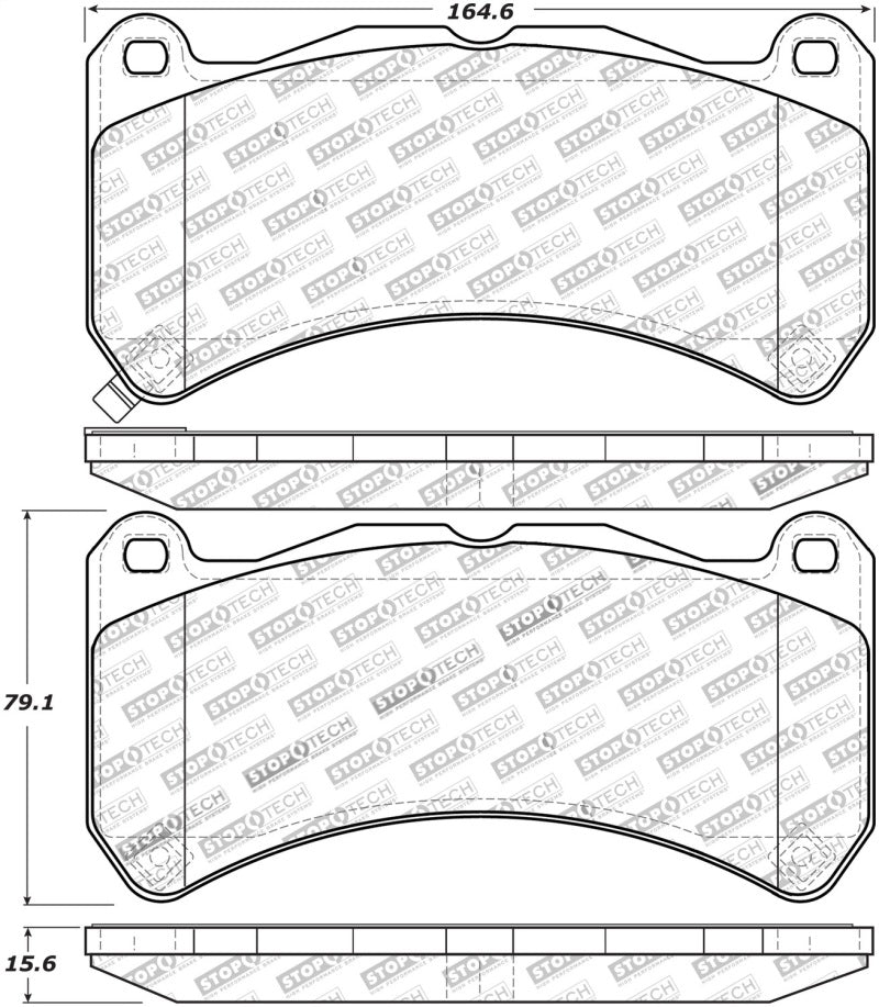 StopTech Sport Front Brake Pads Subaru 2018-2021 STI | 309.13650