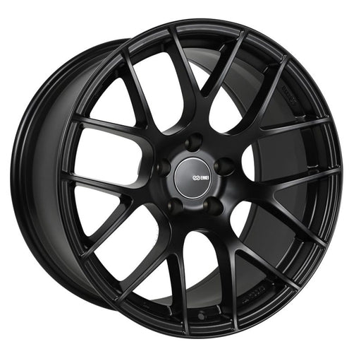 Enkei Raijin 18x8 5x100 45mm Offset 72.6mm Bore Matte Black Wheel | 467-880-8045BK