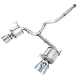 AWE Touring Edition Cat Back Exhaust Chrome Silver Tips (SEDAN) Subaru 2011-2014 WRX / 2011-2021 STI | 3015-42104