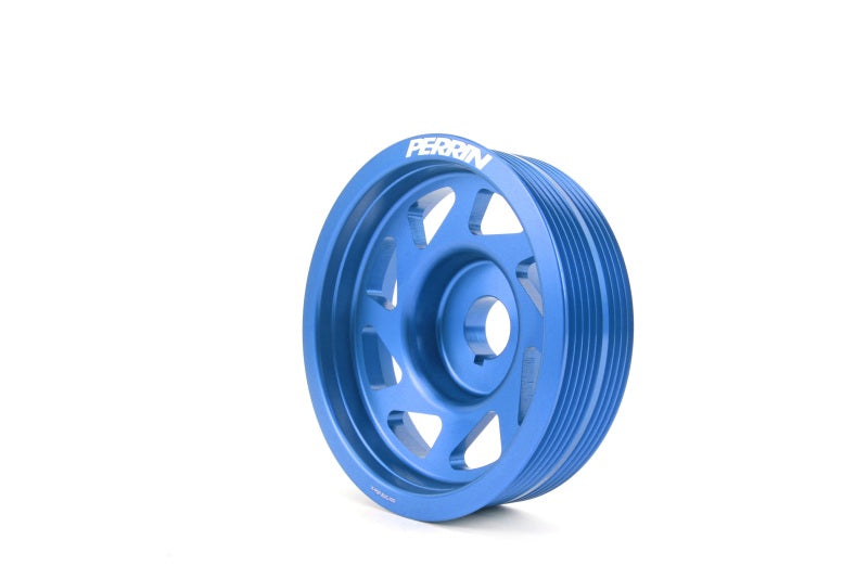 Perrin Lightweight Crank Pulley Blue (PSP-ENG-100BL) | Subaru WRX 2002-2014 / STI 2004-2021 / Legacy GT 2005-2009 / Forester XT 2004-2013 / Outback XT 2005-2009