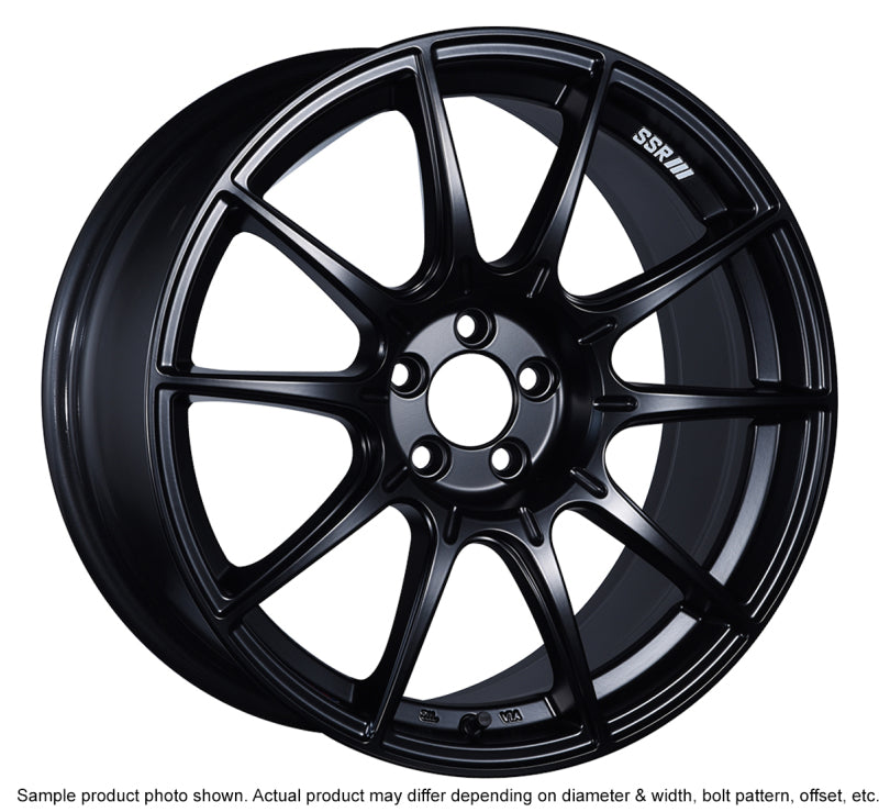 SSR GTX01 18x8.5 5x114.3 44mm Offset Flat Black Wheel | XA18850+4405GMB