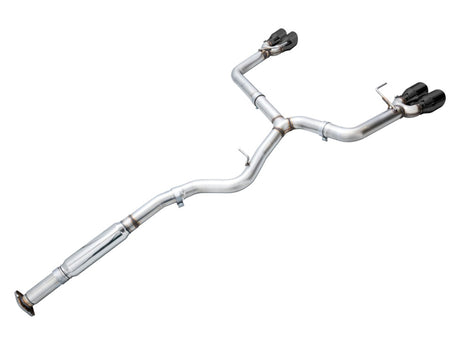 AWE Track Edition Cat Back Exhaust Diamond Black Tips (3020-43979) | Subaru WRX 2022-2025