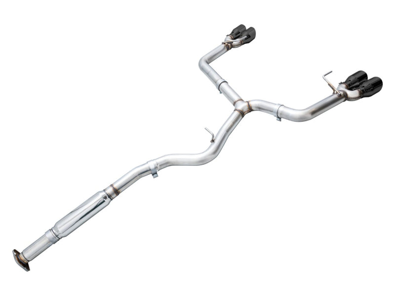 AWE Track Edition Cat Back Exhaust Diamond Black Tips Subaru 2022-2024 WRX | 3020-43979