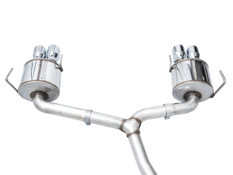 AWE Touring Edition Cat Back Exhaust Chrome Silver Tips Subaru 2022-2024 WRX | 3015-42979