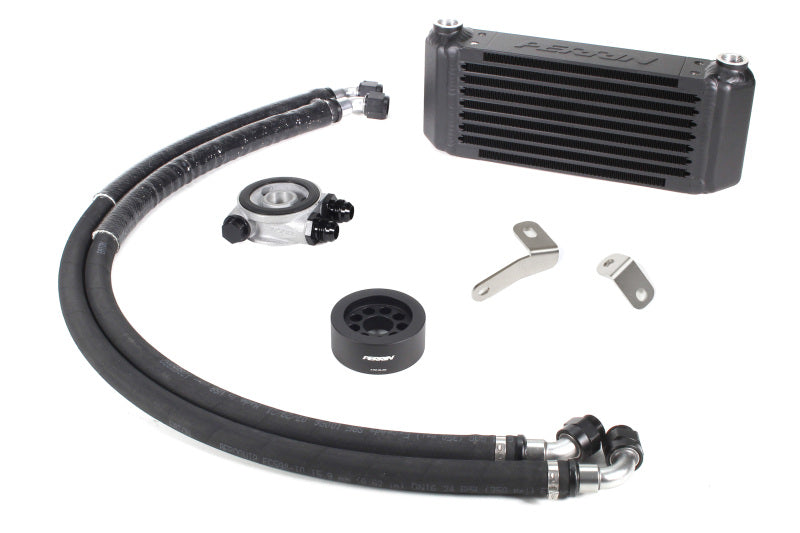 Perrin Performance Oil Cooler Kit Black CVT Front Mount Subaru 2022-2025 WRX | PSP-OIL-116