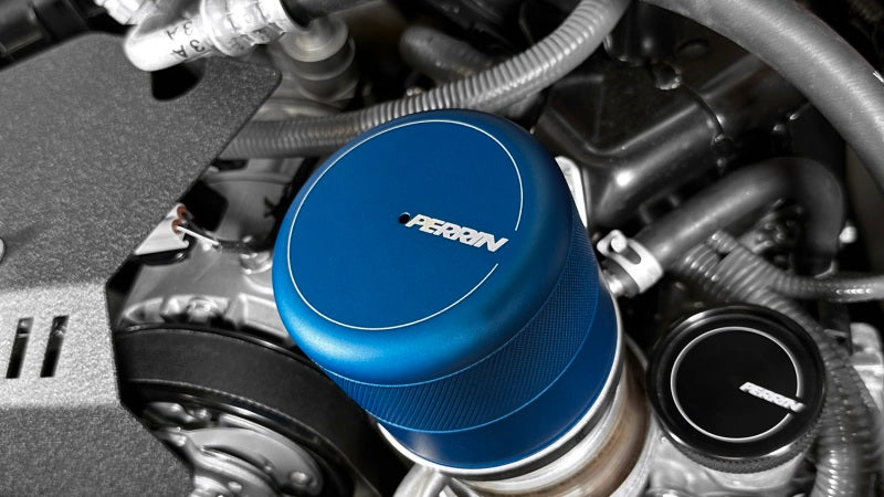 Perrin Oil Filter Cover Blue (PSP-ENG-716BL) | Subaru WRX 2015-2025 / BRZ 2013-2025 / Scion FR-S 2013-2016 / Toyota GT86 2017-2021 / GR86 2022-2025