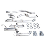 AWE Track Edition Cat Back Exhaust Dual Chrome Silver Tips 2022-2024 Honda Civic Si / 2023-2024 Acura Integra | 3020-32331