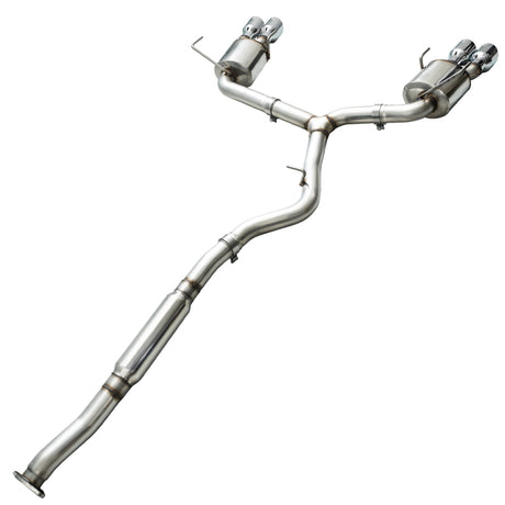 AWE Touring Edition Cat Back Exhaust Chrome Silver Tips (3015-42098) | Subaru WRX 2015-2021