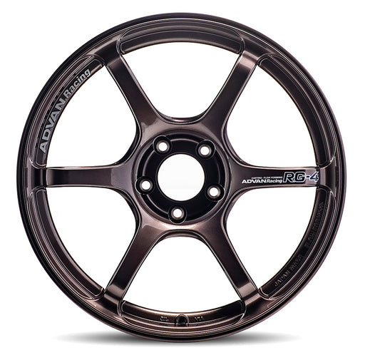 Advan RG-4 18x8.5 5x114.3 44mm Offset 73mm Bore Racing Copper Bronze Wheel | YA48H44ECB