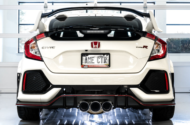 AWE Touring Edition Exhaust w/ Front & Mid Pipes Chrome Silver Tips 2017-2021 Honda Civic Type R FK8 | 3015-42666