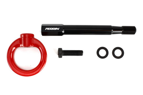 Perrin Rear Tow Hook Red Sedan (PSP-BDY-251RD) | Subaru WRX 2008-2014 / STI 2008-2014