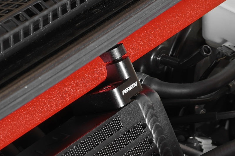 Perrin Performance Oil Cooler Kit Black Manual Top Mount Requires FMIC and Perrin Front Strut bar Subaru 2022-2025 WRX | PSP-OIL-151