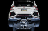 AWE Touring Edition Exhaust w/ Front & Mid Pipe Diamond Blk Tips 2017-2021 Honda Civic Type R FK8 | 3015-43000