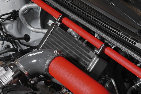 Perrin Performance Oil Cooler Kit Black Manual Top Mount Requires FMIC and Perrin Front Strut bar Subaru 2022-2025 WRX | PSP-OIL-151