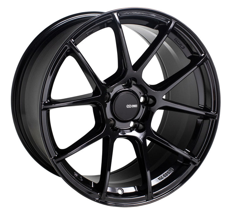 Enkei TS-V 18x9.5 5x114.3 38mm Offset 72.6mm Bore Gloss Black Wheel | 522-895-6538BK