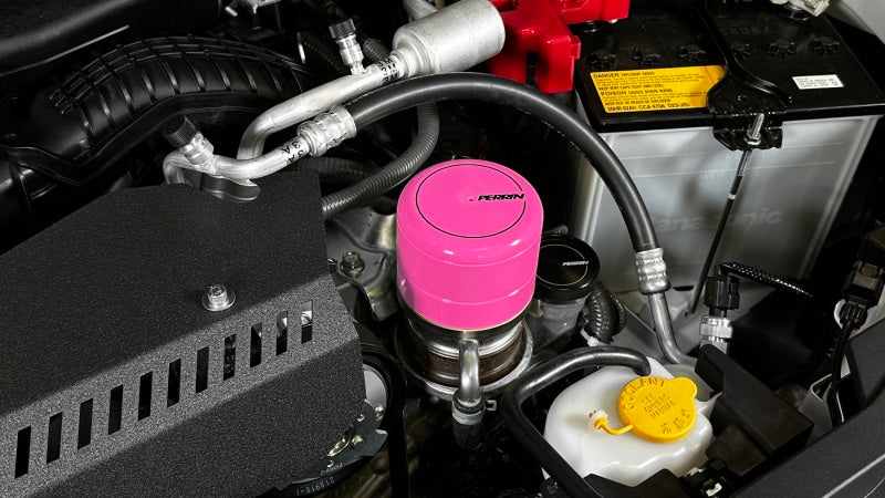 Perrin Oil Filter Cover Hyper Pink (PSP-ENG-716HP) | Subaru WRX 2015-2025 / BRZ 2013-2025 / Scion FR-S 2013-2016 / Toyota GT86 2017-2021 / GR86 2022-2025