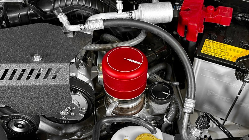 Perrin Oil Filter Cover Red (PSP-ENG-716RD) | Subaru WRX 2015-2025 / BRZ 2013-2025 / Scion FR-S 2013-2016 / Toyota GT86 2017-2021 / GR86 2022-2025