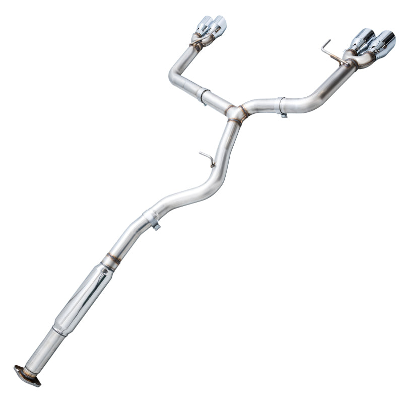 AWE Track Edition Cat Back Exhaust Chrome Silver Tips (SEDAN) Subaru 2011-2021 WRX / 2011-2021 STI | 3020-42058