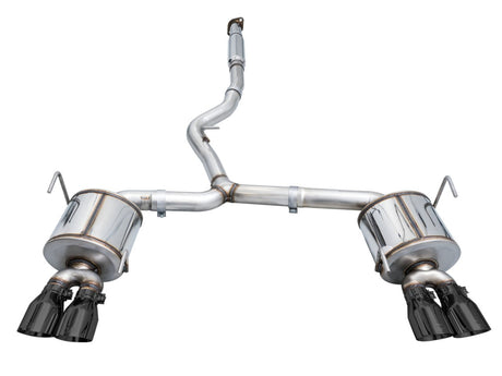 AWE Touring Edition Cat Back Exhaust Diamond Black Tips (3015-43979) | Subaru WRX 2022-2025